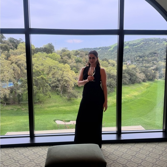 Solace London Maxi Dress in Black gown 10 - Picture 3 of 4